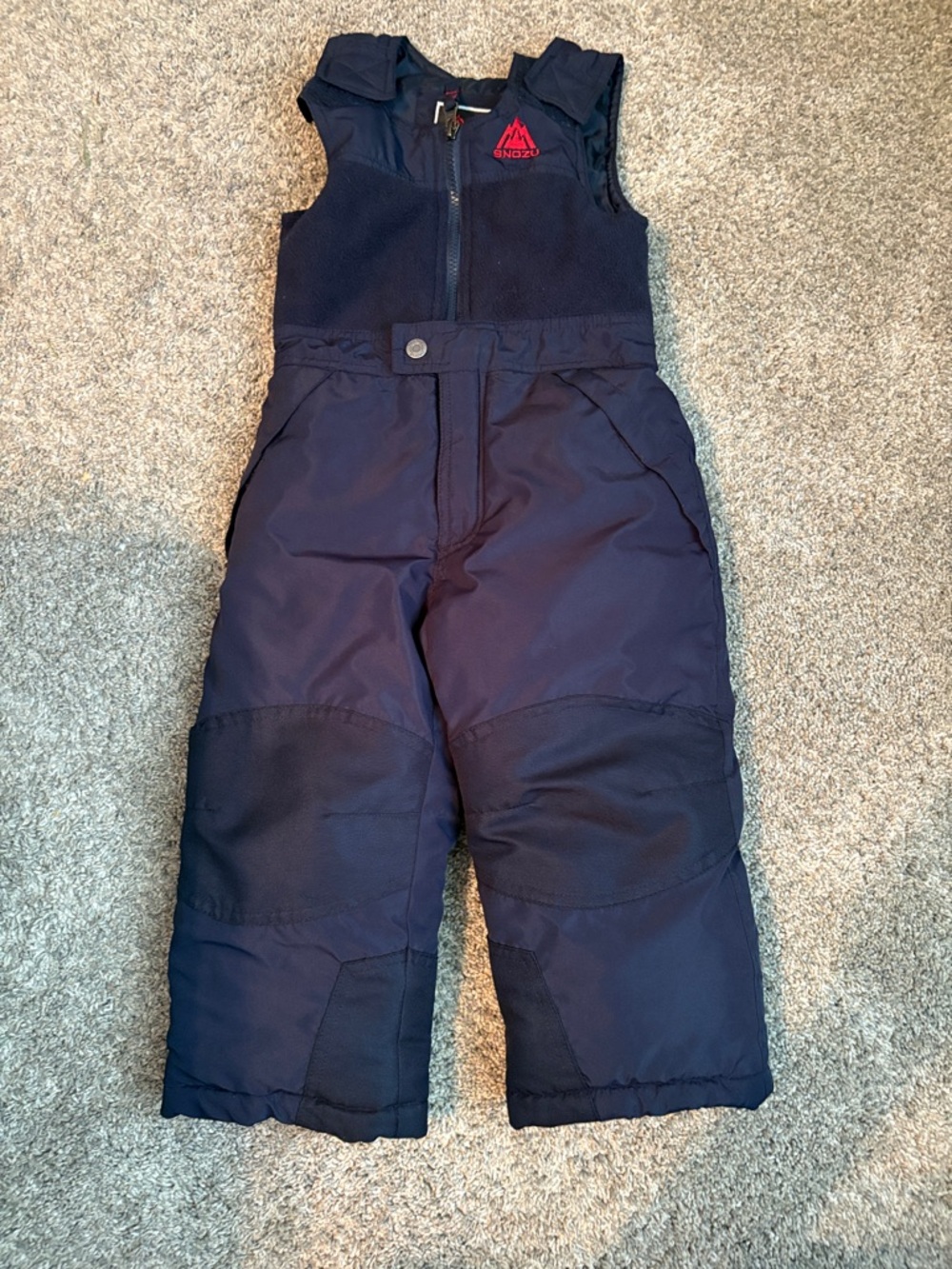 Snozu Navy Blue Kids Snow Overalls